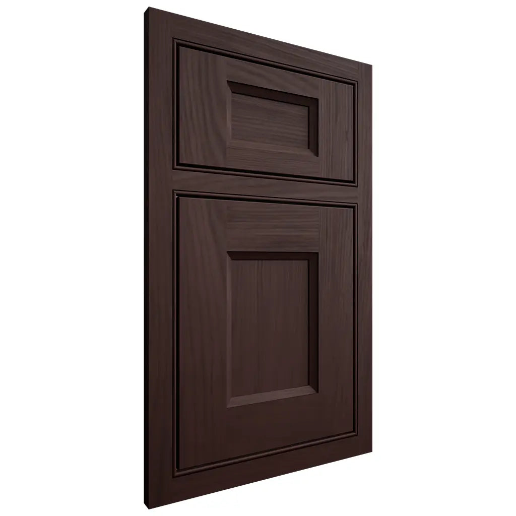 Shiloh Cabinetry Beaded Inset Statesville Alder Plain Cut Bistre Door