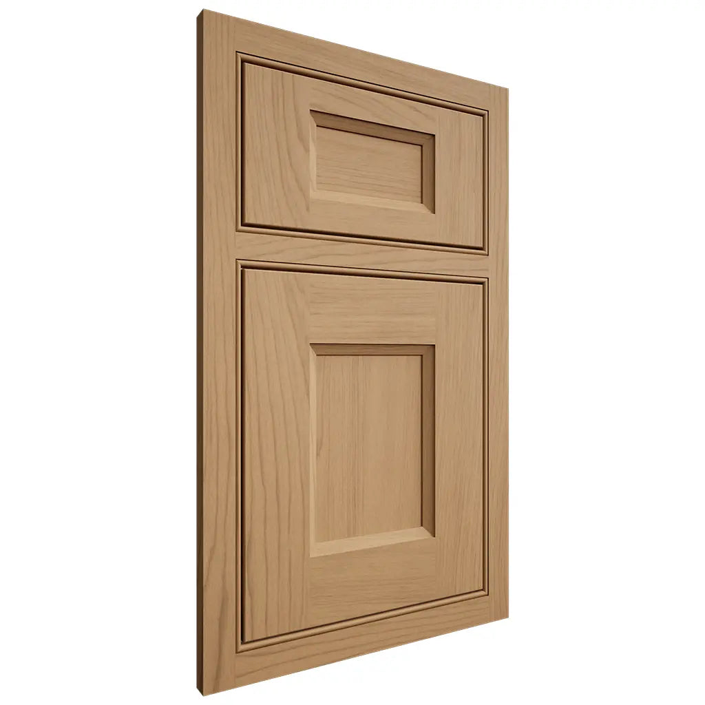 Shiloh Cabinetry Beaded Inset Statesville Alder Plain Cut Natural Door