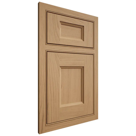 Shiloh Cabinetry Beaded Inset Statesville Alder Plain Cut Natural Door