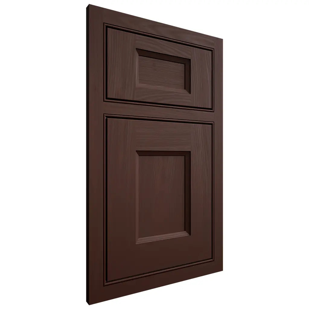 Shiloh Cabinetry Beaded Inset Statesville Alder Plain Cut Umber Door