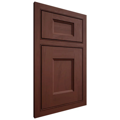 Shiloh Cabinetry Beaded Inset Statesville Maple Plain Cut Sable Door