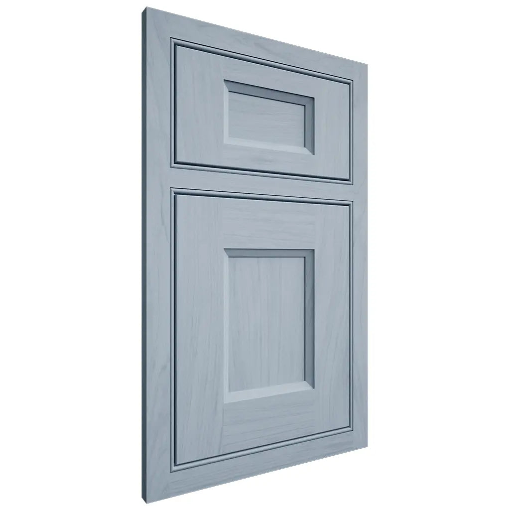 Shiloh Cabinetry Beaded Inset Statesville Poplar Plain Cut Sky Door