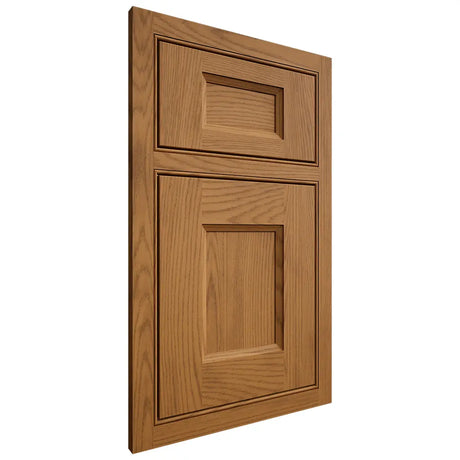 Shiloh Cabinetry Beaded Inset Statesville Red Oak Plain Cut Autumn Door