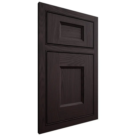 Shiloh Cabinetry Beaded Inset Statesville Red Oak Plain Cut Espresso Door