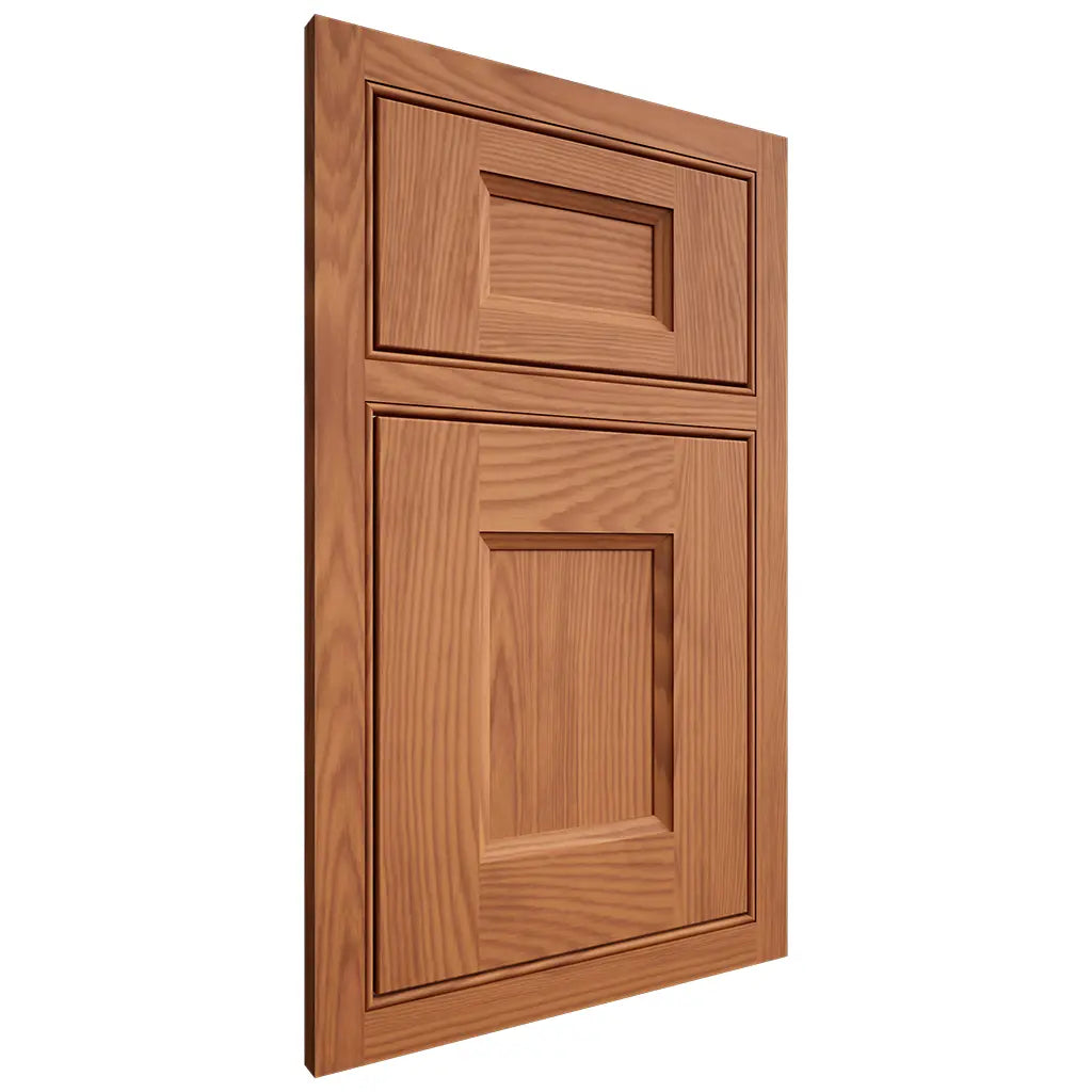Shiloh Cabinetry Beaded Inset Statesville Red Oak Plain Cut Harvest Door