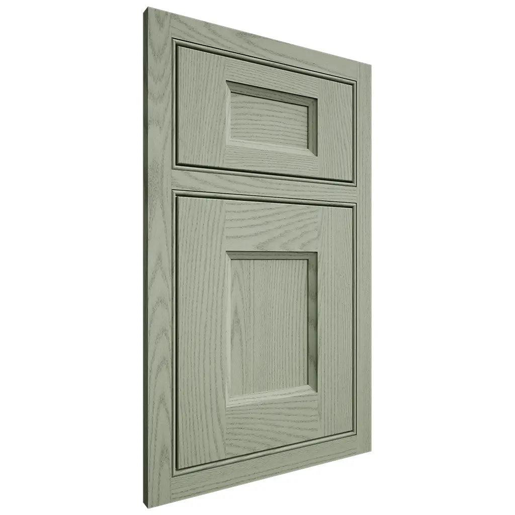 Shiloh Cabinetry Beaded Inset Statesville Red Oak Plain Cut Moss Door