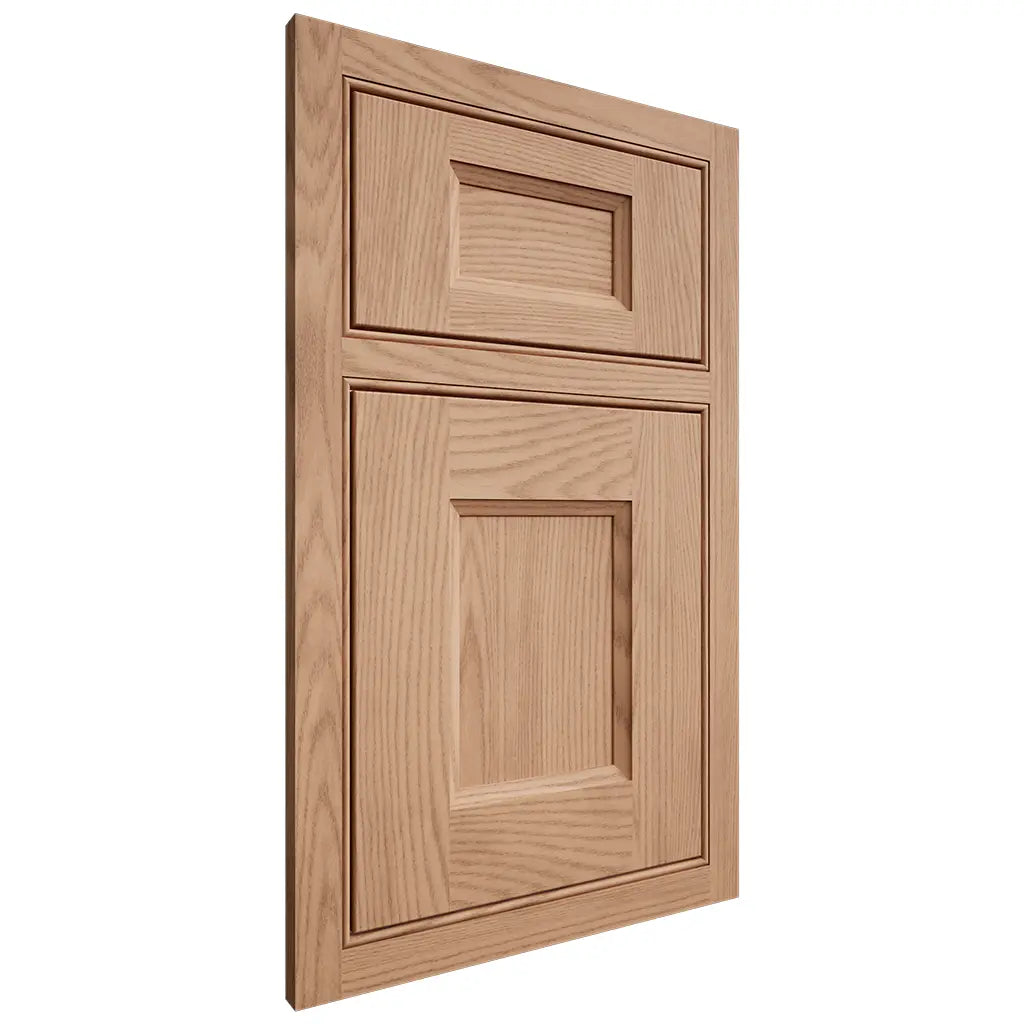 Shiloh Cabinetry Beaded Inset Statesville Red Oak Plain Cut Natural Door