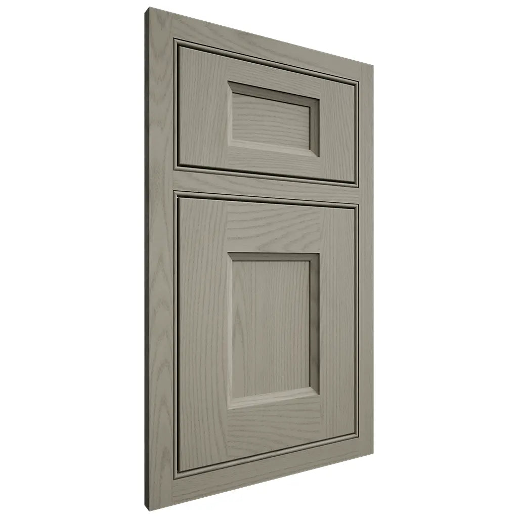 Shiloh Cabinetry Beaded Inset Statesville Red Oak Plain Cut Thyme Door