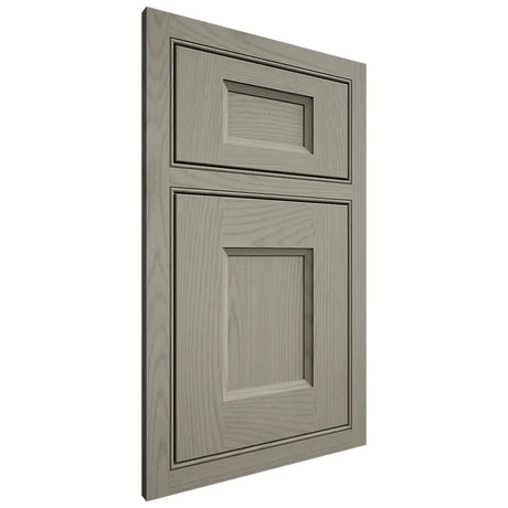 Shiloh Cabinetry Beaded Inset Statesville Red Oak Plain Cut Thyme Door