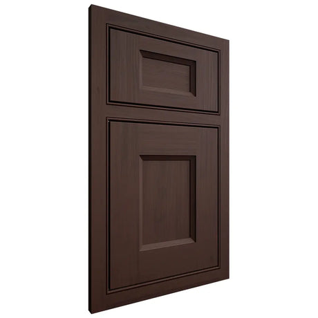 Shiloh Cabinetry Beaded Inset Statesville Walnut Plain Cut Bison Door