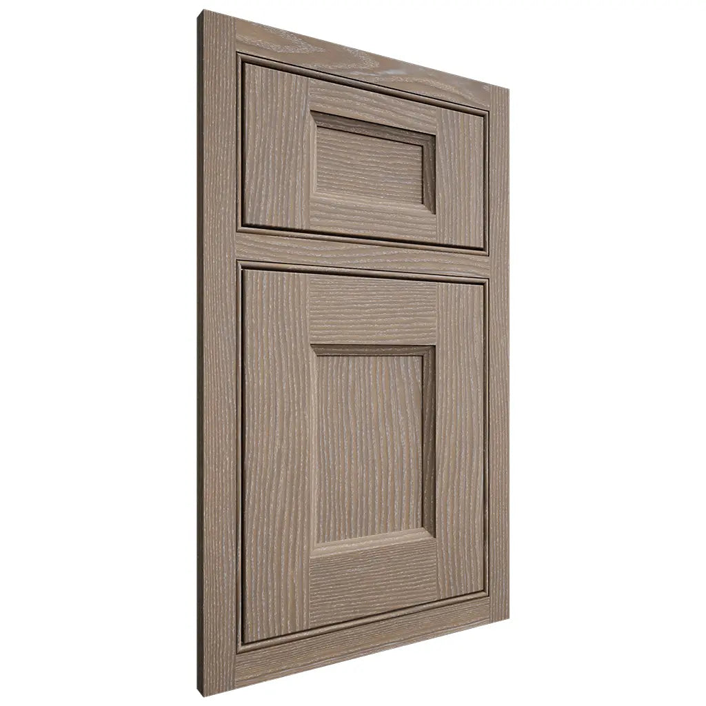 Shiloh Cabinetry Beaded Inset Statesville White Oak Plain Cut Almond Door