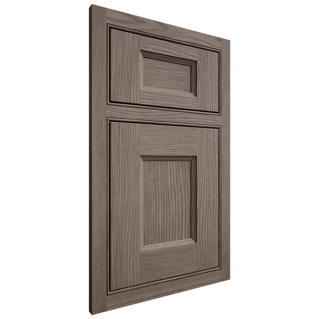 Shiloh Cabinetry Beaded Inset Statesville White Oak Plain Cut Clay Door