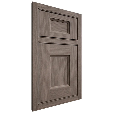 Shiloh Cabinetry Beaded Inset Statesville White Oak Plain Cut Clay Door