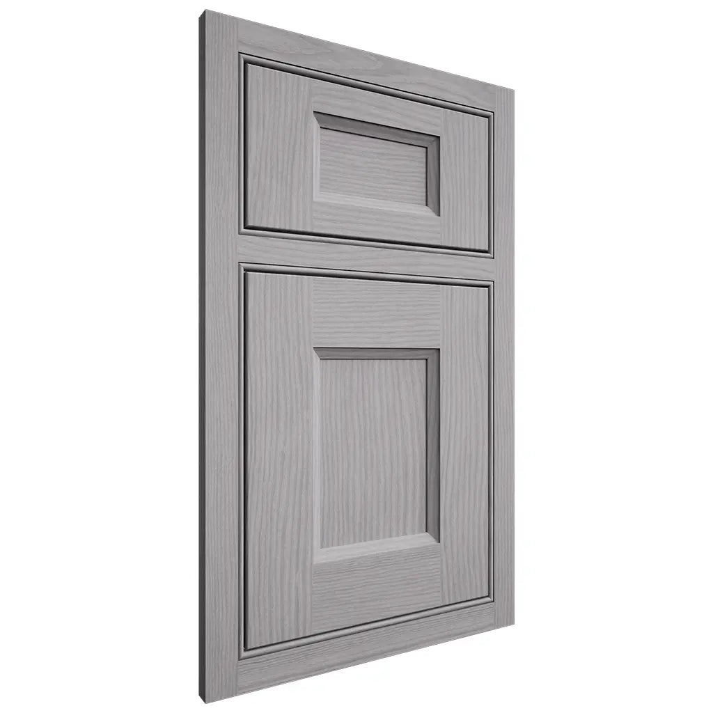 Shiloh Cabinetry Beaded Inset Statesville White Oak Plain Cut Stratus Door