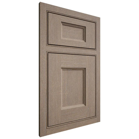 Shiloh Cabinetry Beaded Inset Statesville White Oak Quarter Sawn Almond Door