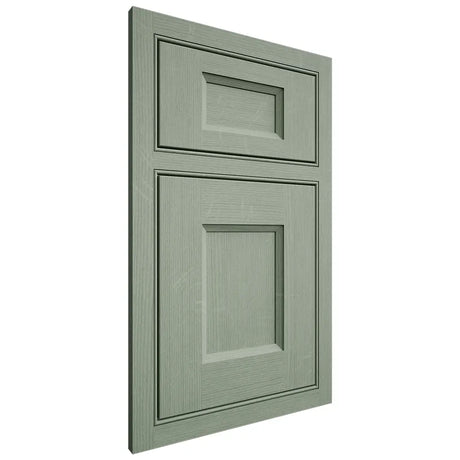 Shiloh Cabinetry Beaded Inset Statesville White Oak Quarter Sawn Moss Door