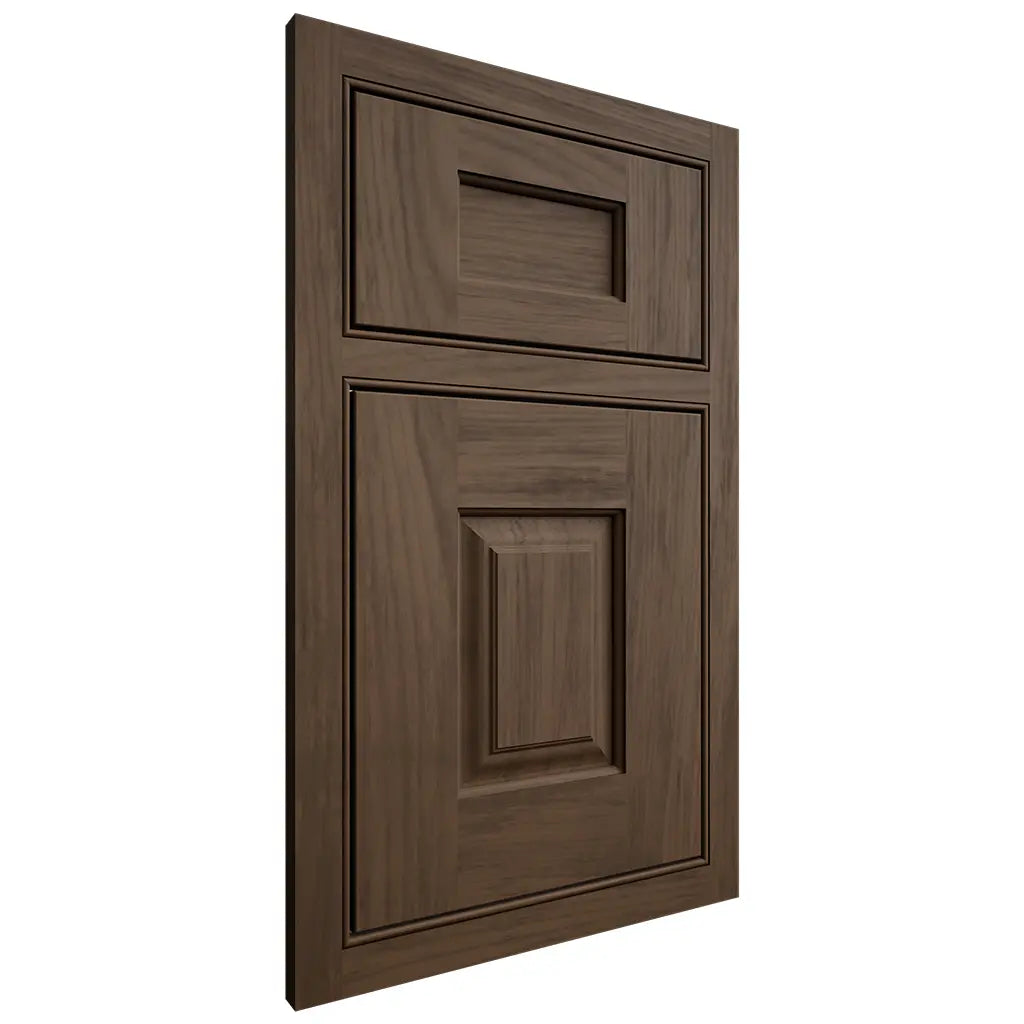 Shiloh Cabinetry Beaded Inset Summit Alder Plain Cut Caviar Door