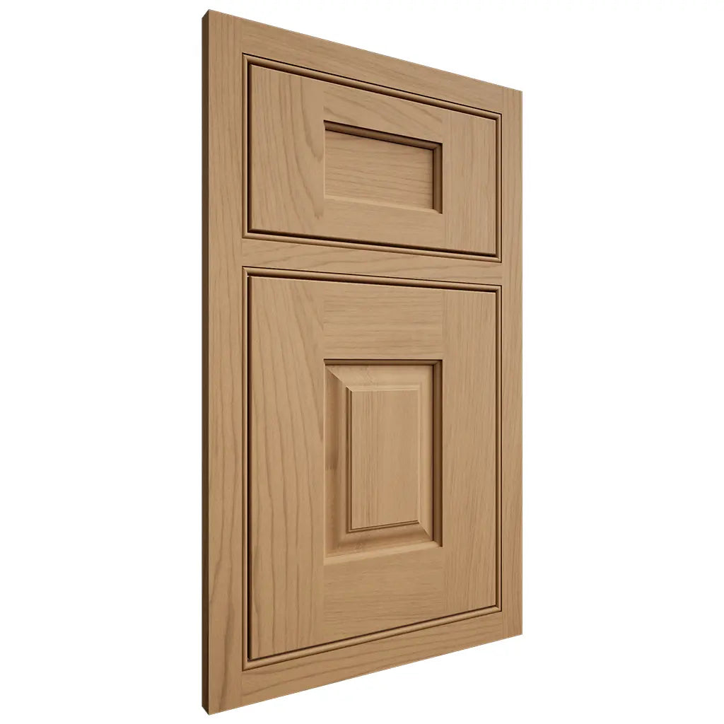 Shiloh Cabinetry Beaded Inset Summit Alder Plain Cut Natural Door