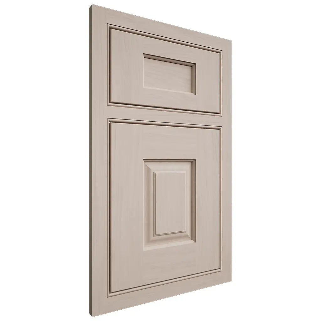 Shiloh Cabinetry Beaded Inset Summit Alder Plain Cut White Sands Door
