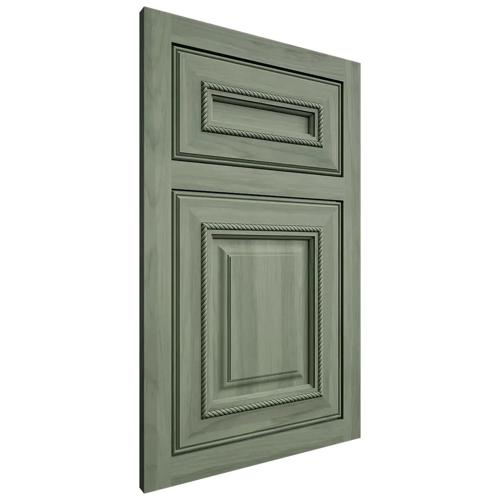 Shiloh Cabinetry Beaded Inset Summit Hickory Plain Cut Moss Door