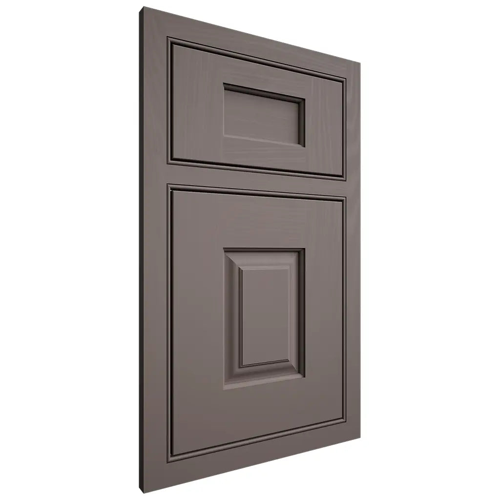 Shiloh Cabinetry Beaded Inset Summit Poplar Plain Cut Heatherstone Door