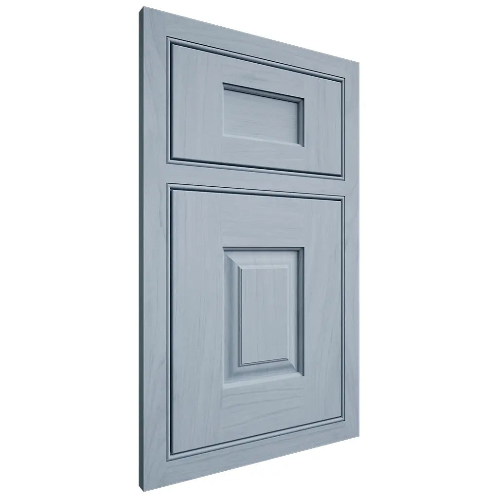 Shiloh Cabinetry Beaded Inset Summit Poplar Plain Cut Sky Door