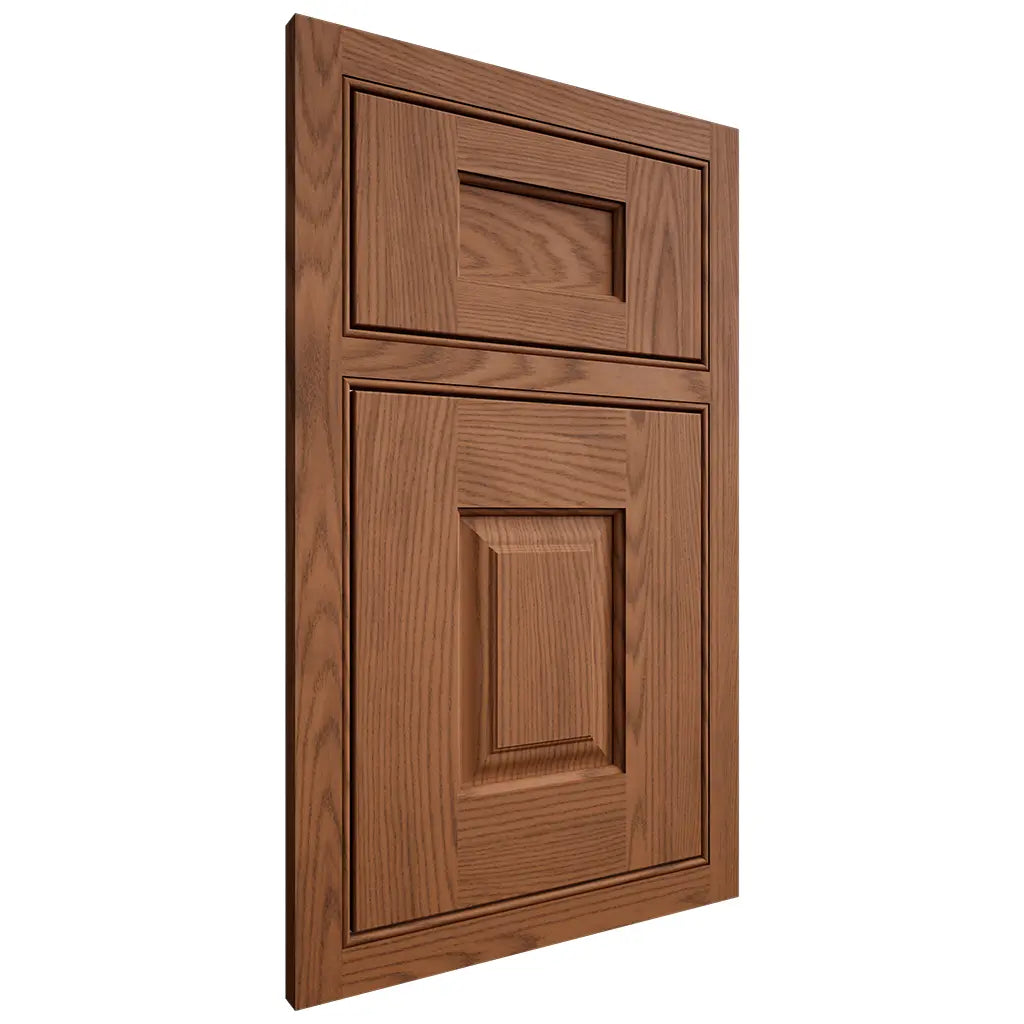 Shiloh Cabinetry Beaded Inset Summit Red Oak Plain Cut Braun Door