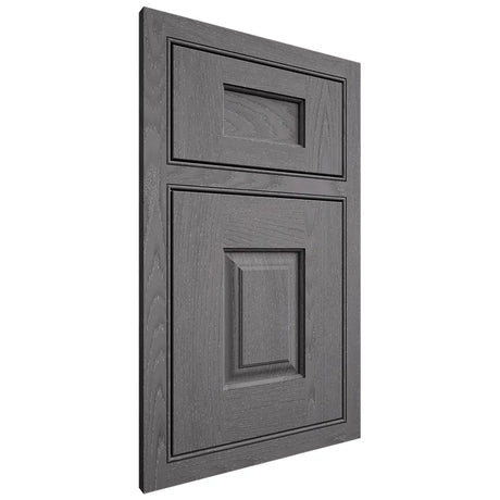 Shiloh Cabinetry Beaded Inset Summit Red Oak Plain Cut Cadet Door