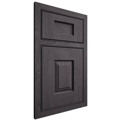 Shiloh Cabinetry Beaded Inset Summit Red Oak Plain Cut Harbor Door