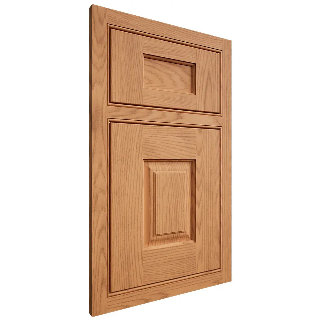 Shiloh Cabinetry Beaded Inset Summit Red Oak Plain Cut Medium Door