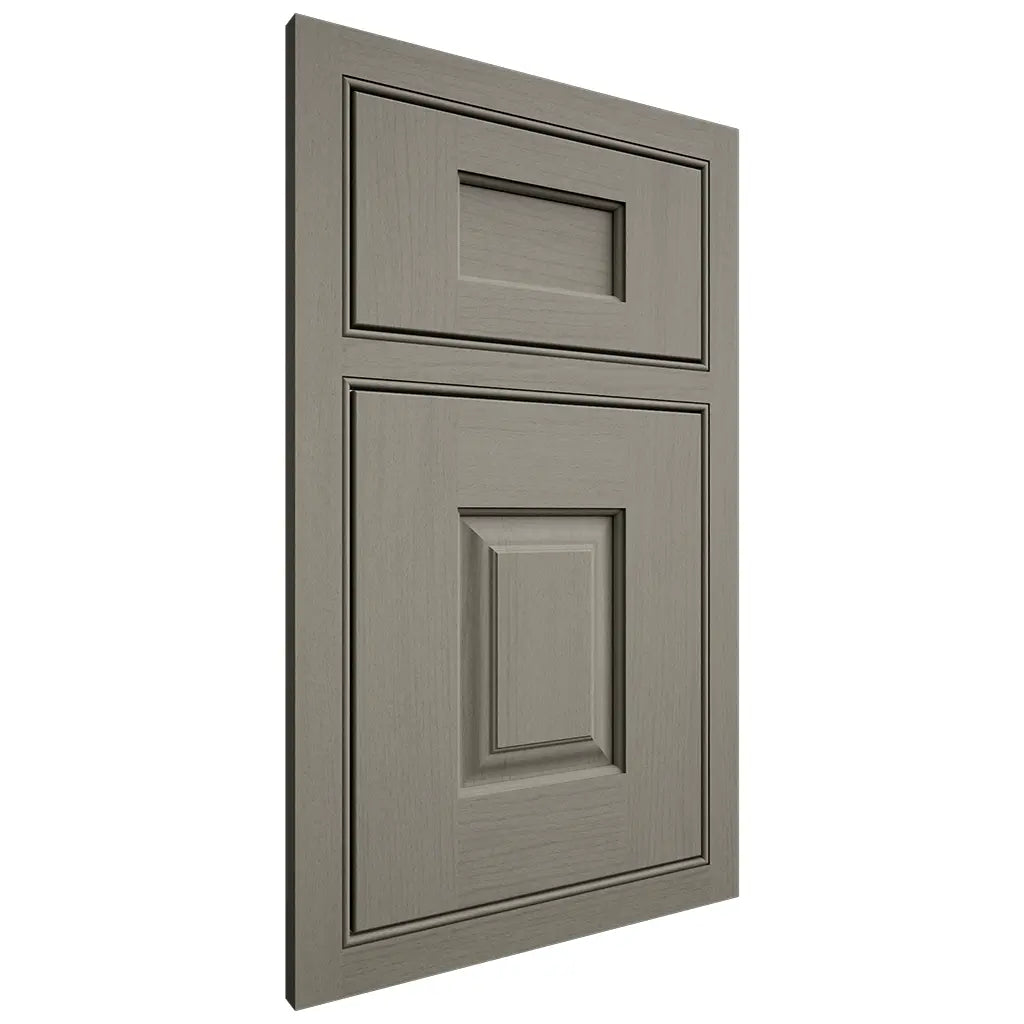 Shiloh Cabinetry Beaded Inset Summit Walnut Plain Cut Thyme Door