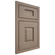 Shiloh Cabinetry Beaded Inset Summit White Oak Plain Cut Almond Door