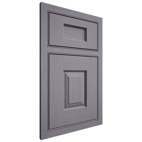 Shiloh Cabinetry Beaded Inset Summit White Oak Plain Cut Cadet Door