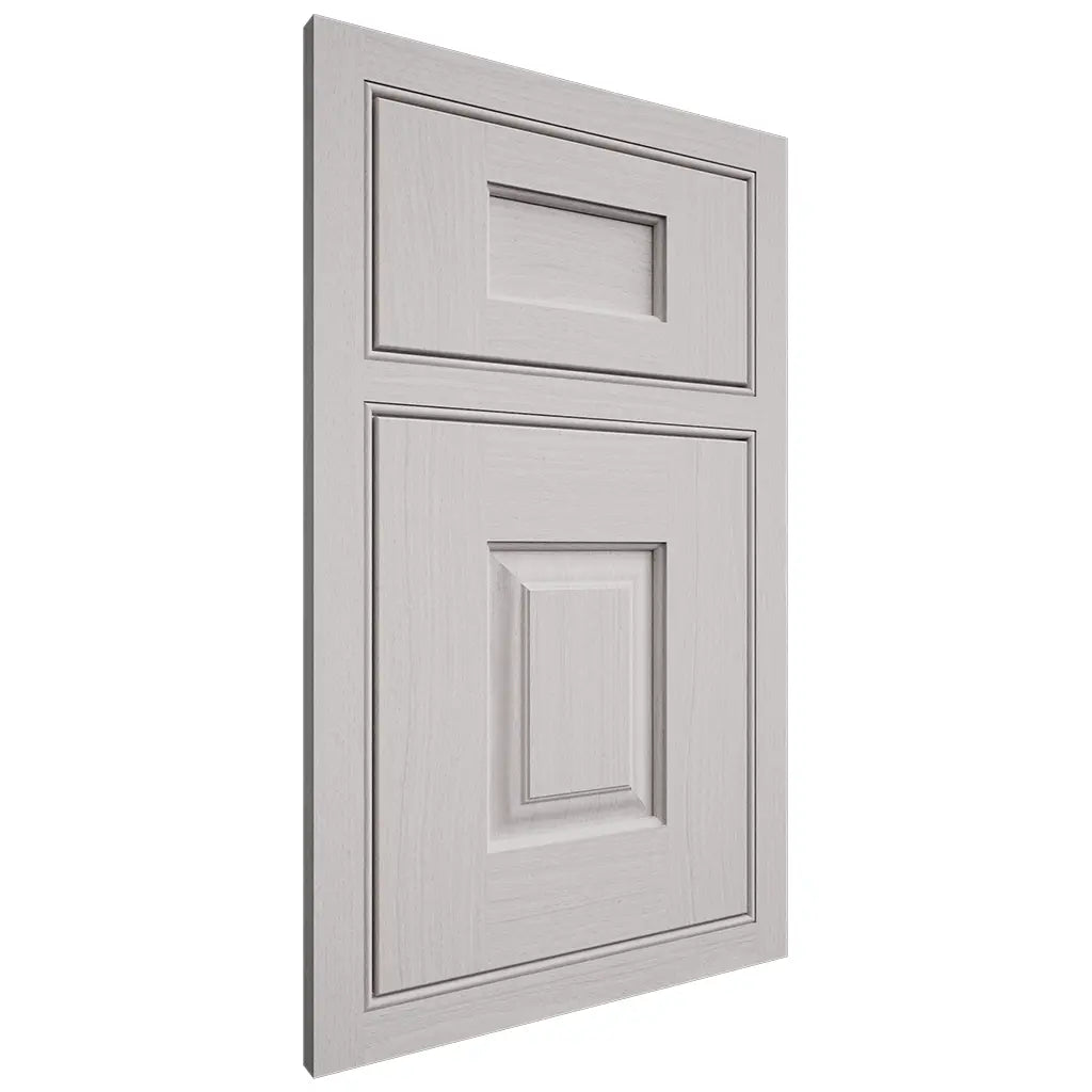 Shiloh Cabinetry Beaded Inset Summit White Oak Plain Cut Cotton Door