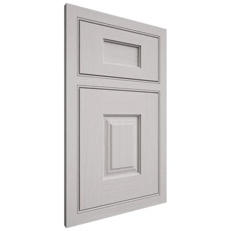 Shiloh Cabinetry Beaded Inset Summit White Oak Plain Cut Cotton Door