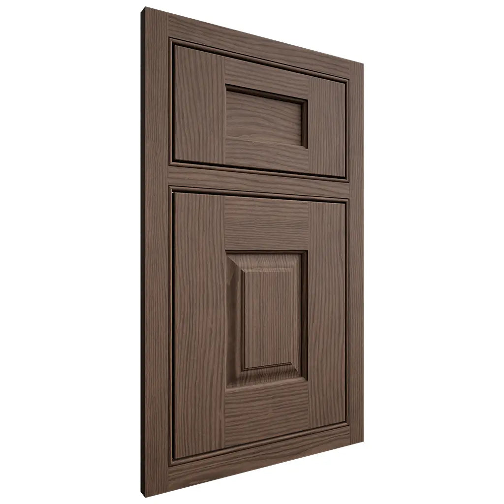 Shiloh Cabinetry Beaded Inset Summit White Oak Plain Cut Mineral Door