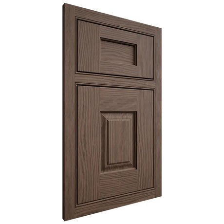 Shiloh Cabinetry Beaded Inset Summit White Oak Plain Cut Mineral Door
