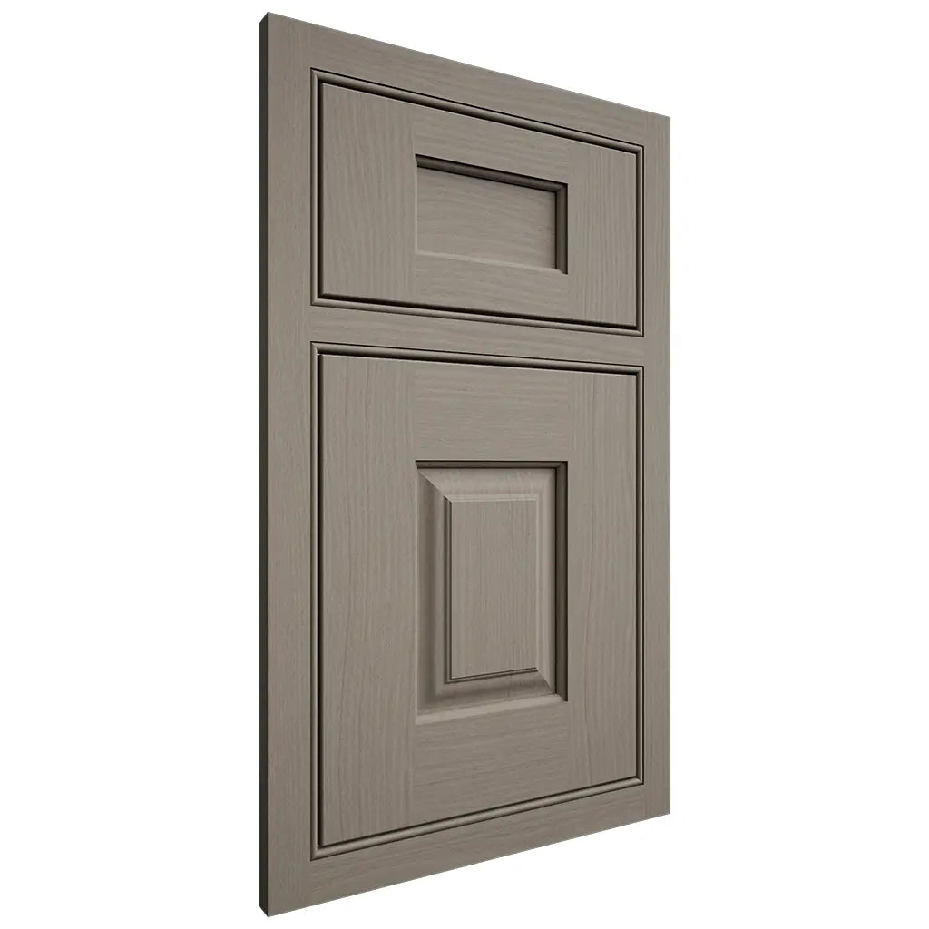 Shiloh Cabinetry Beaded Inset Summit White Oak Plain Cut Thyme Door