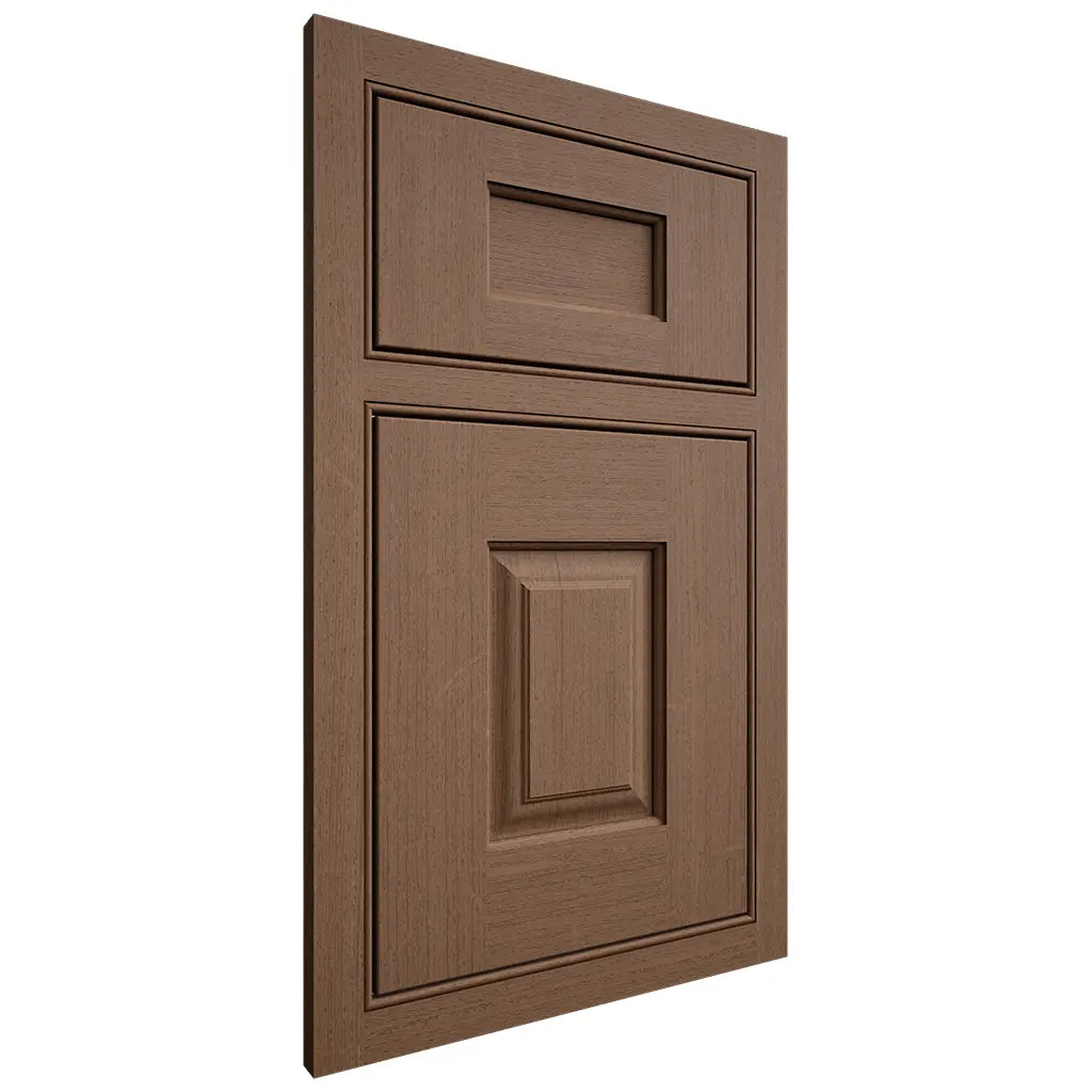 Shiloh Cabinetry Beaded Inset Summit White Oak Quarter Sawn Autumn Door