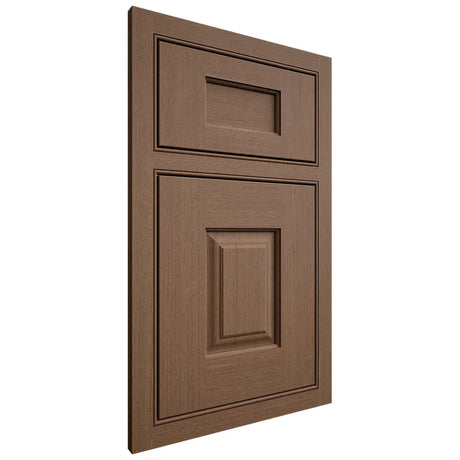 Shiloh Cabinetry Beaded Inset Summit White Oak Quarter Sawn Autumn Door