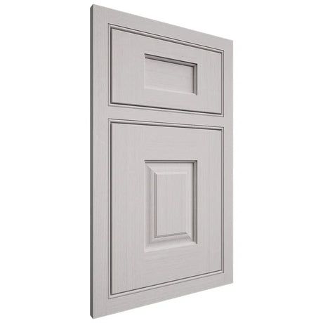 Shiloh Cabinetry Beaded Inset Summit White Oak Quarter Sawn Cotton Door