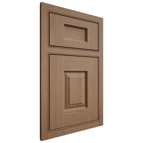 Shiloh Cabinetry Beaded Inset Summit White Oak Quarter Sawn Medium Door