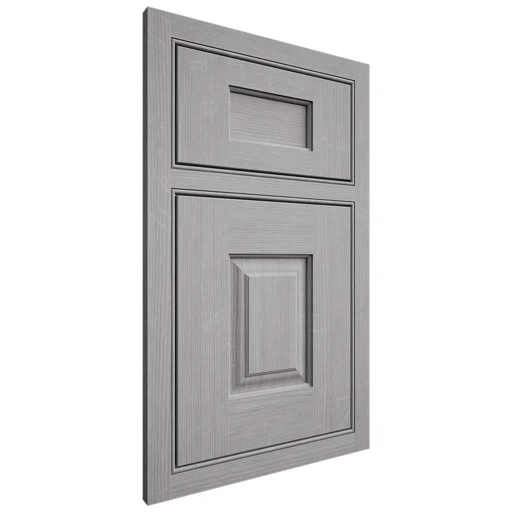 Shiloh Cabinetry Beaded Inset Summit White Oak Quarter Sawn Stratus Door