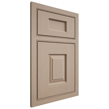 Shiloh Cabinetry Beaded Inset Summit White Oak Quarter Sawn Straw Door