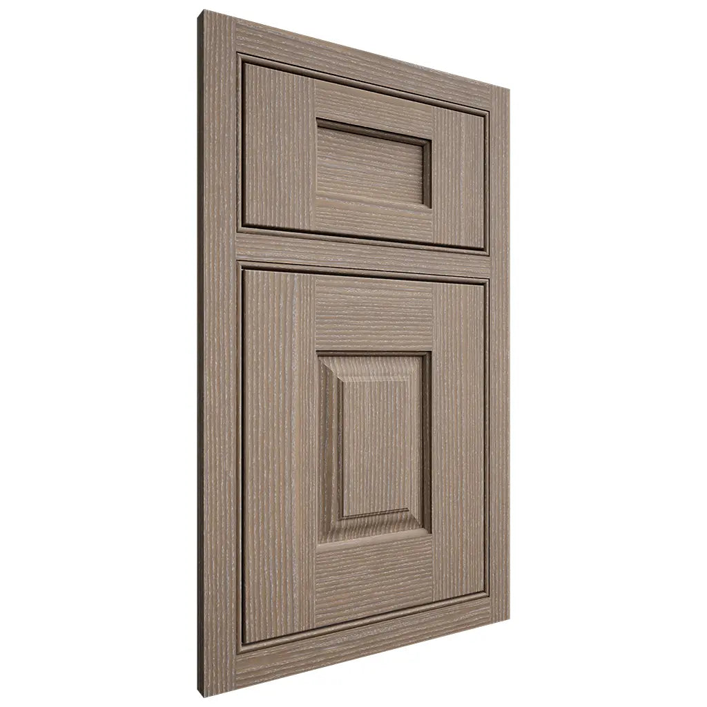 Shiloh Cabinetry Beaded Inset Summit White Oak Rift Cut Almond Door