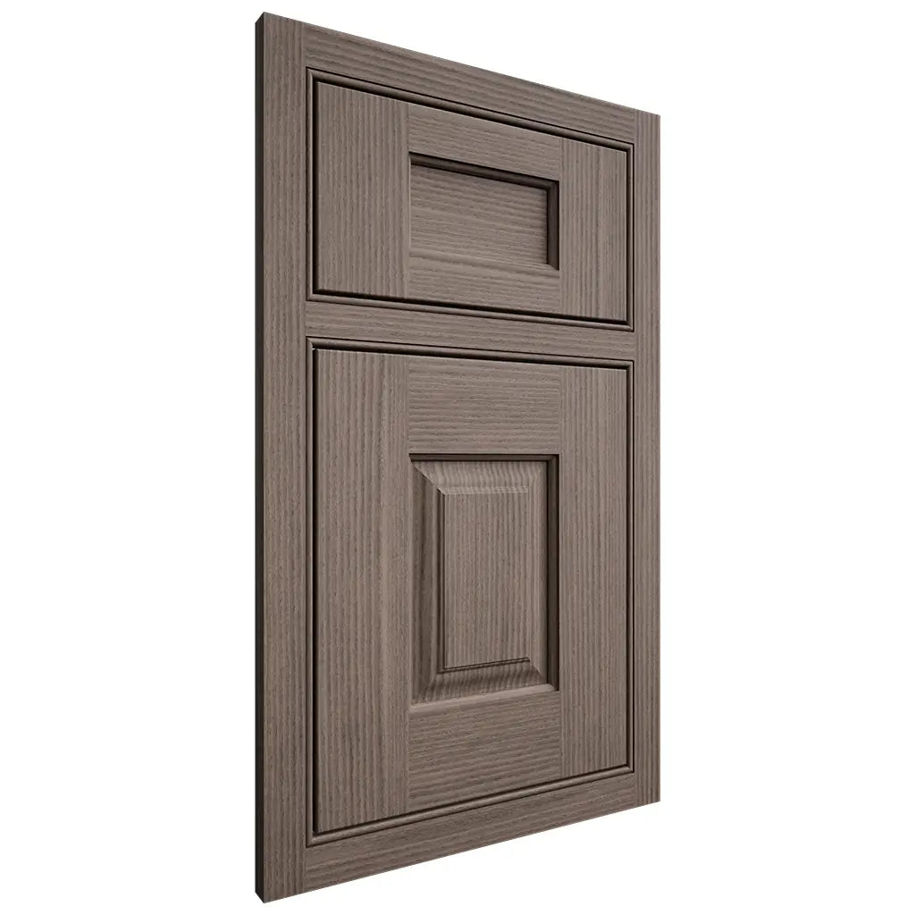 Shiloh Cabinetry Beaded Inset Summit White Oak Rift Cut Clay Door