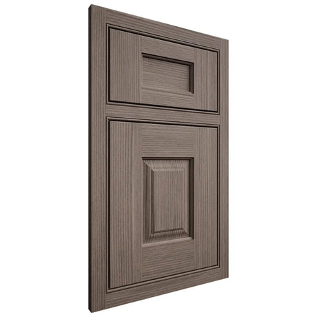 Shiloh Cabinetry Beaded Inset Summit White Oak Rift Cut Clay Door