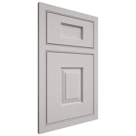 Shiloh Cabinetry Beaded Inset Summit White Oak Rift Cut Cotton Door