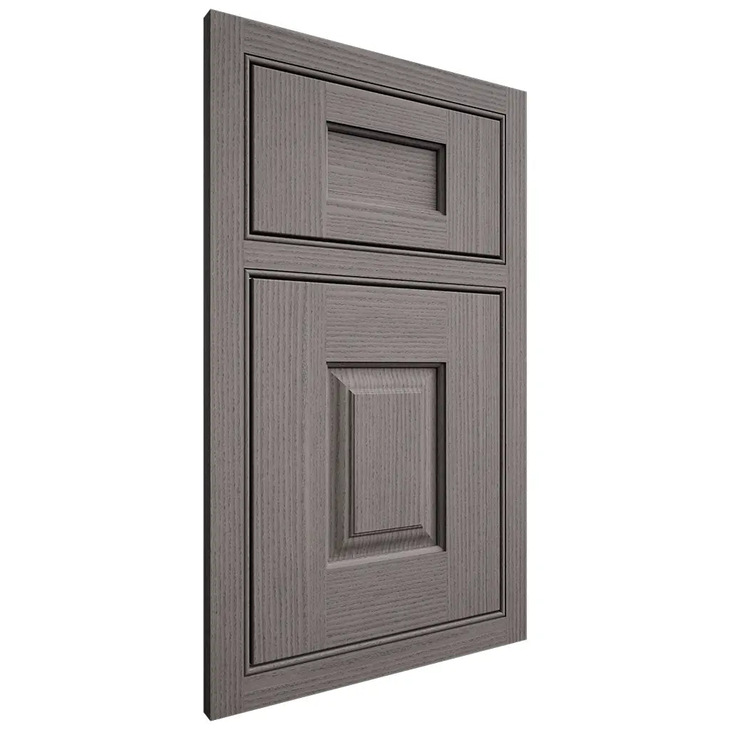 Shiloh Cabinetry Beaded Inset Summit White Oak Rift Cut Flagstone Door