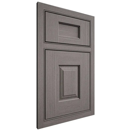 Shiloh Cabinetry Beaded Inset Summit White Oak Rift Cut Flagstone Door